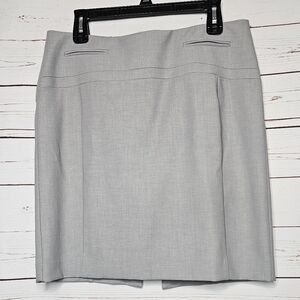 Express Gray Pencil Career Skirt